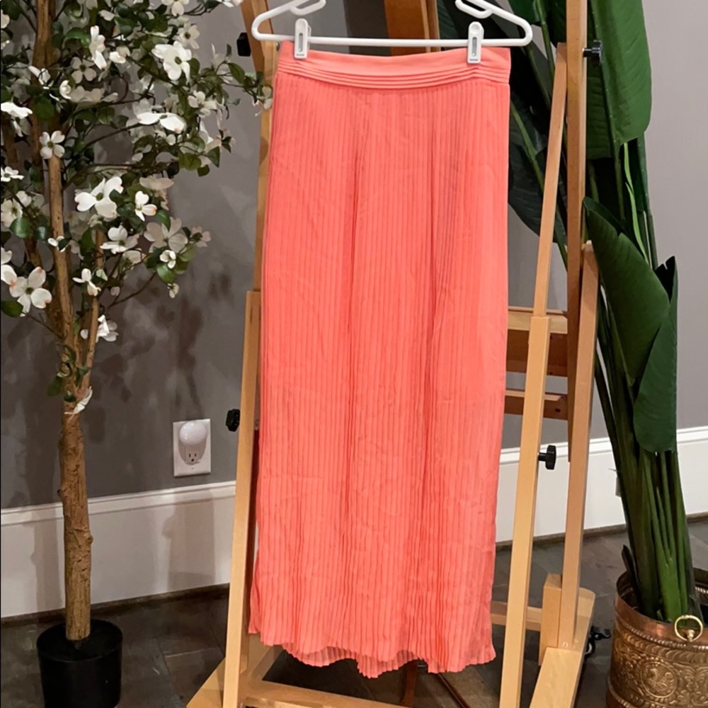 White House black market pink maxi skirt